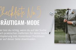 Bräutigam Mode: Checkliste No5 (gratis PDF-Download)