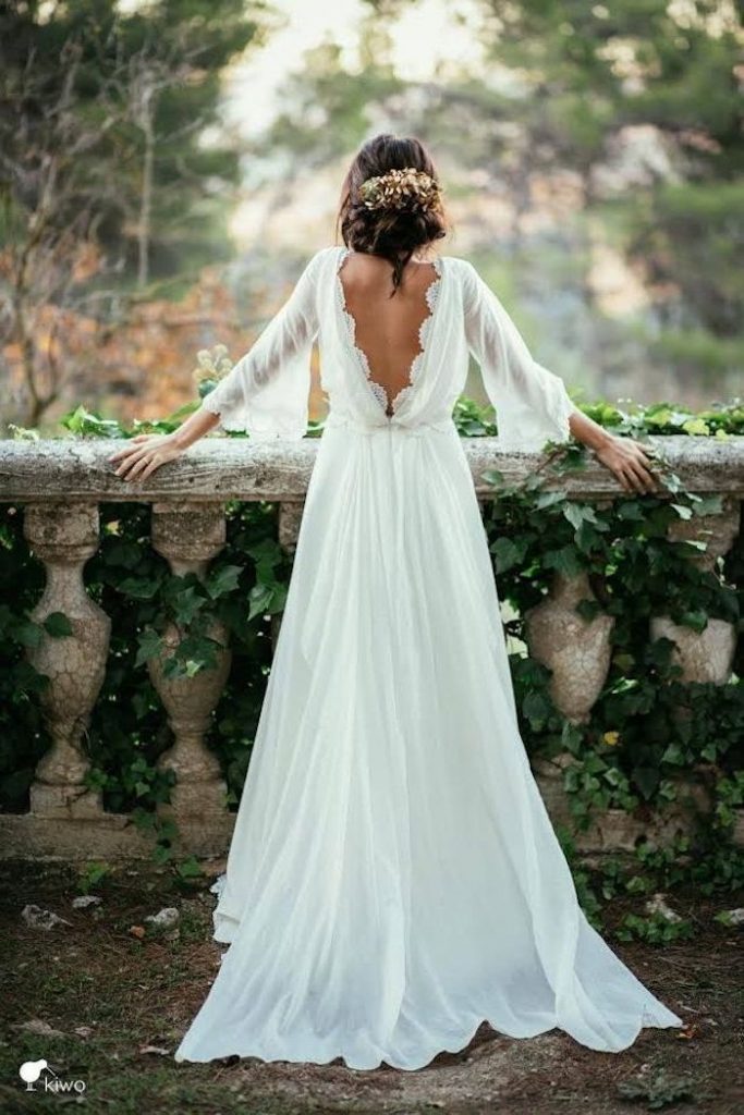 Spitze rückenfrei hochzeitskleider Brautkleider mit